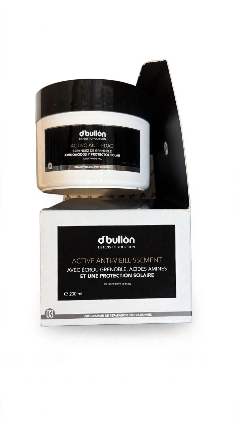 B D. BULLON Valquer Laboratorios Crema Facial Anti-edad con Nuez de Grenoble y Protección Solar