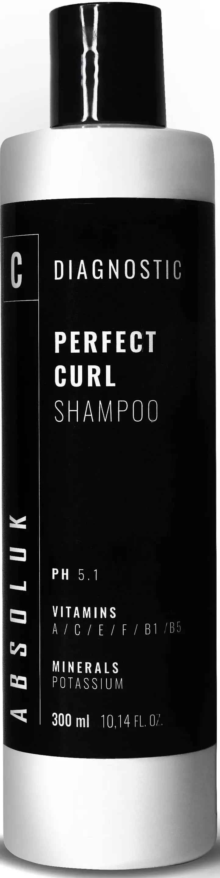 Absoluk Haircare Perfect Curl Shampoo 300 ml Champú para Cabello Rizado y Ondulado