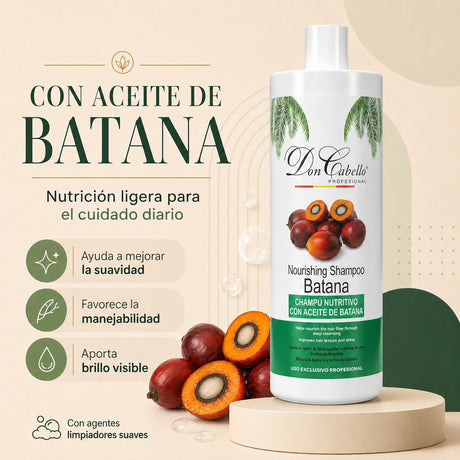 Don Cabello Champú Nutritivo con Aceite de Batana 1000 ml Sin Siliconas