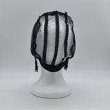 Soft Breathable Wig Making Cap - With Plastic - Black