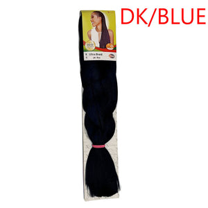X-pression - Ultra Braid - Extensión De Pelo - Para Trenzar - 208 Cm - 165 G - De Un Solo Color - Cosmetics Afro Latino #DK BLUE X-pression Hair Care