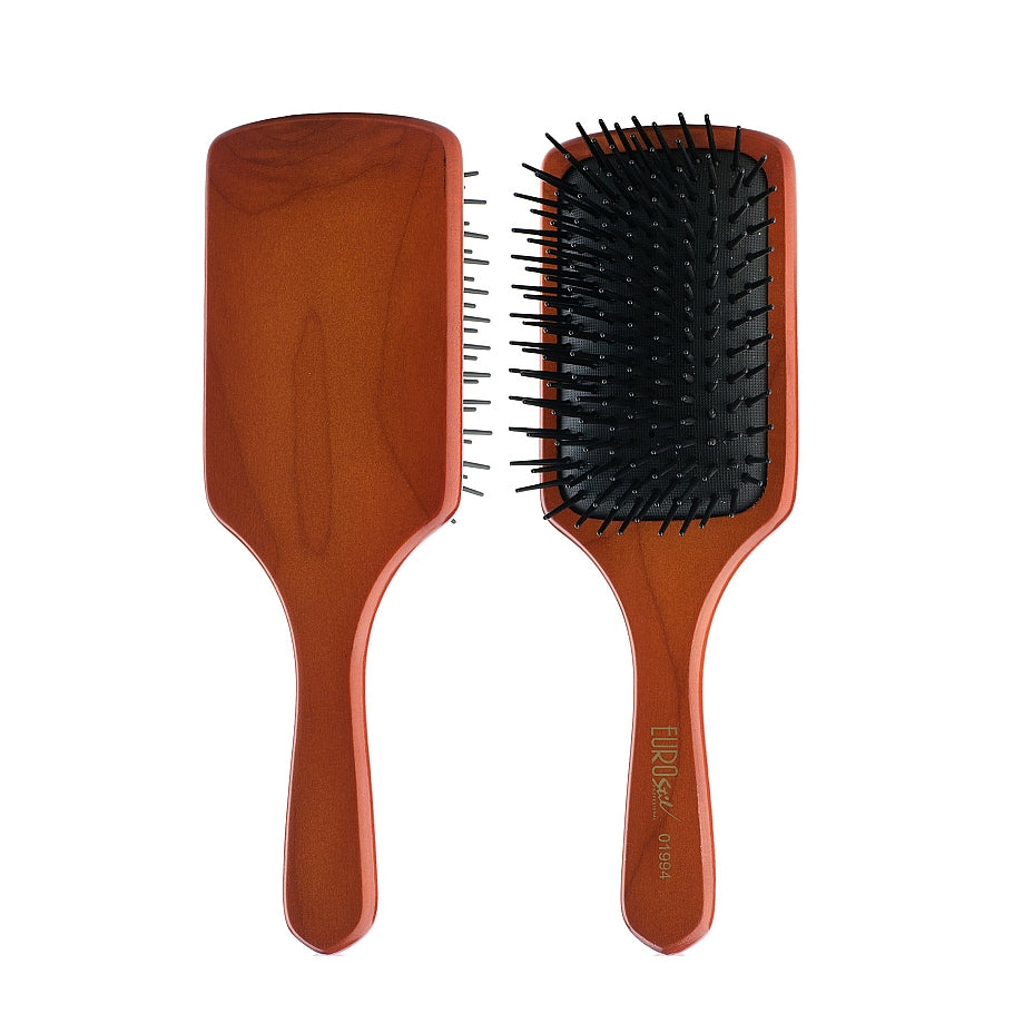 Euro Stil - Wooden Massage - square - Hair Brush - 01994 - Cosmetics Afro Latino
