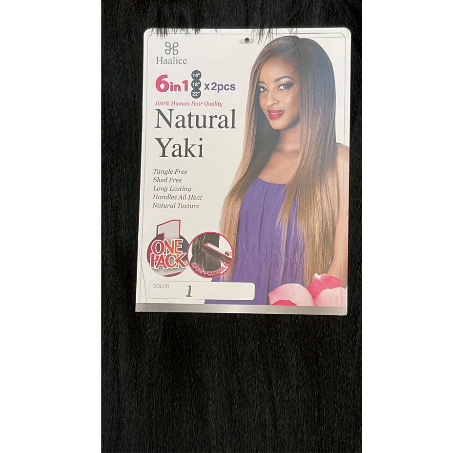 HAALICE - NATURAL YAKI - 100% HUMAN QUALITY HAIR - HAIR EXTENSION