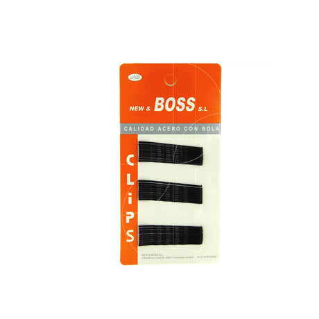 New & Boss - Lot De 30 Pinces - Plates Noires - Cosmetics Afro Latino