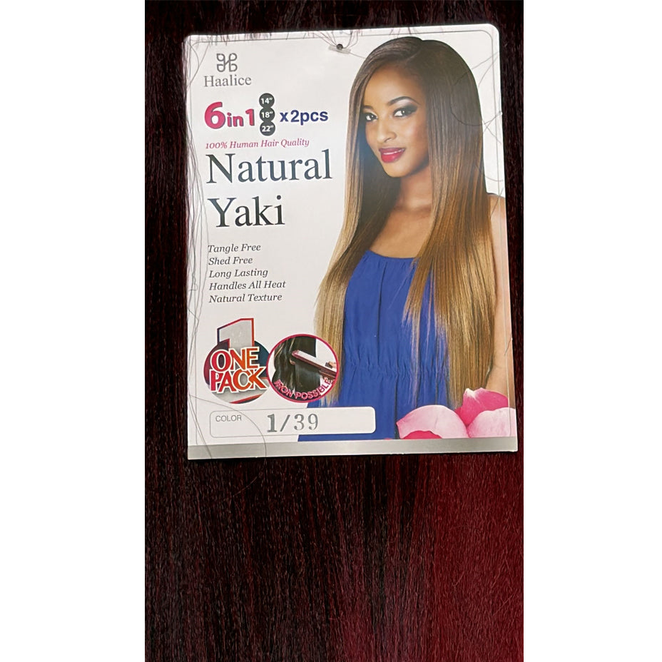 HAALICE - NATURAL YAKI - 100% HUMAN QUALITY HAIR - HAIR EXTENSION