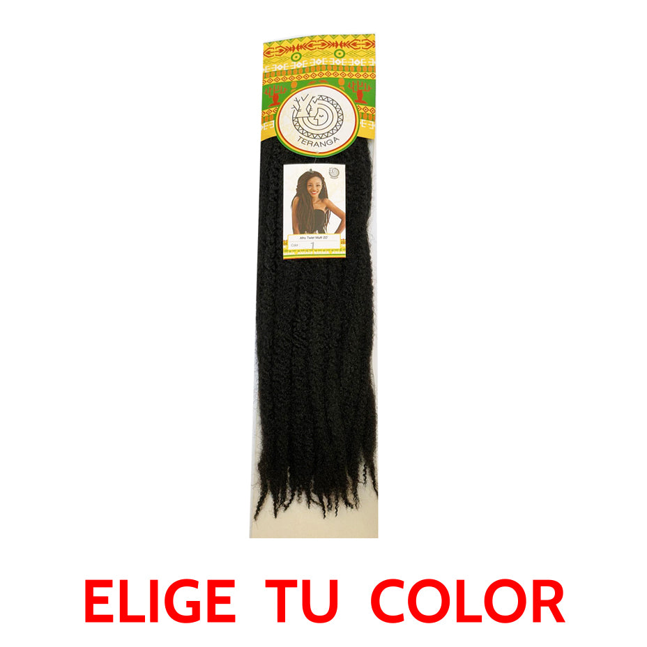 TERANGA - RizoAfroMax - Extensión de Pelo Afro Twist MULTI 20"