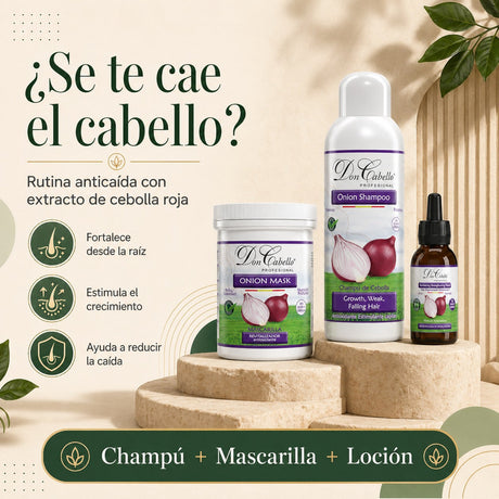 Pack Anticaida Intensivo Cebolla Roja Don Cabello