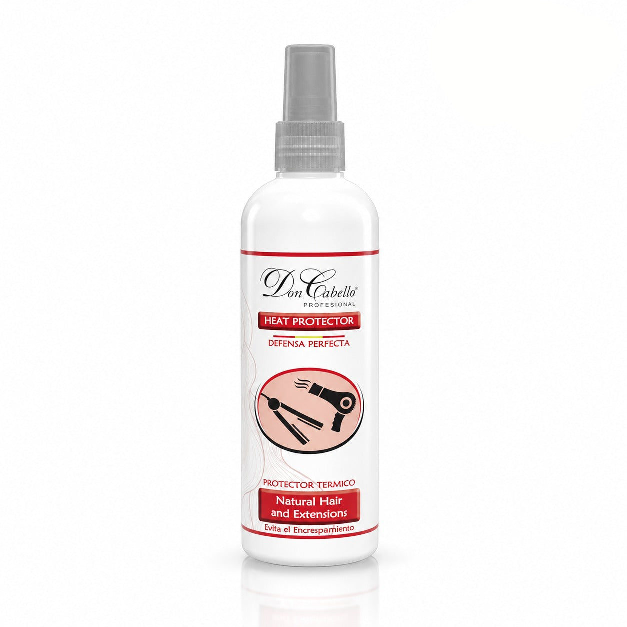 Don Cabello - Thermal Hair Protector - Iron and Tongs Heat Protector - Thermoprotective Spray - 250 Ml