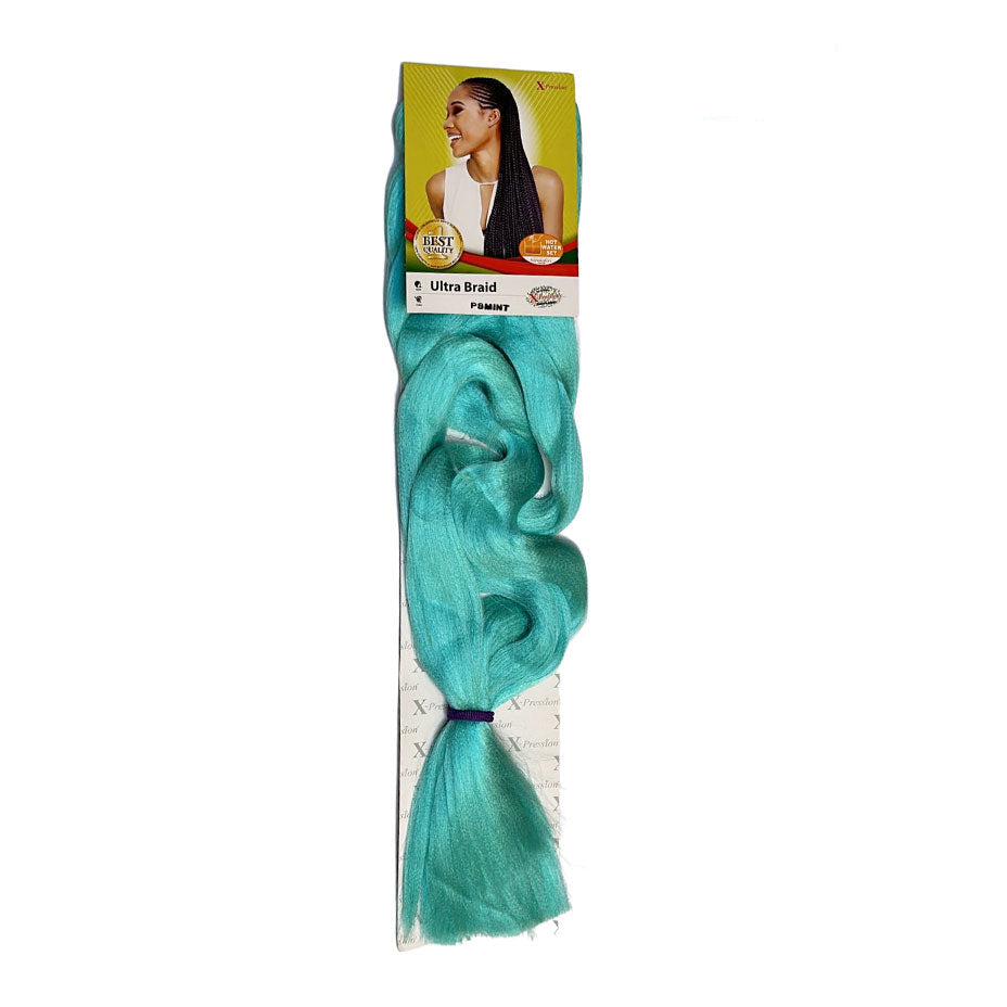 X-pression - Ultra Braid - Extensión De Pelo - Para Trenzar - 208 Cm - 165 G - De Un Solo Color - Cosmetics Afro Latino