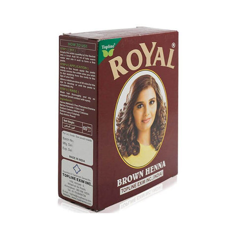 Topline - Royal - Heena - 60g - Cosmetics Afro Latino BROWN TOP LINE Hair color