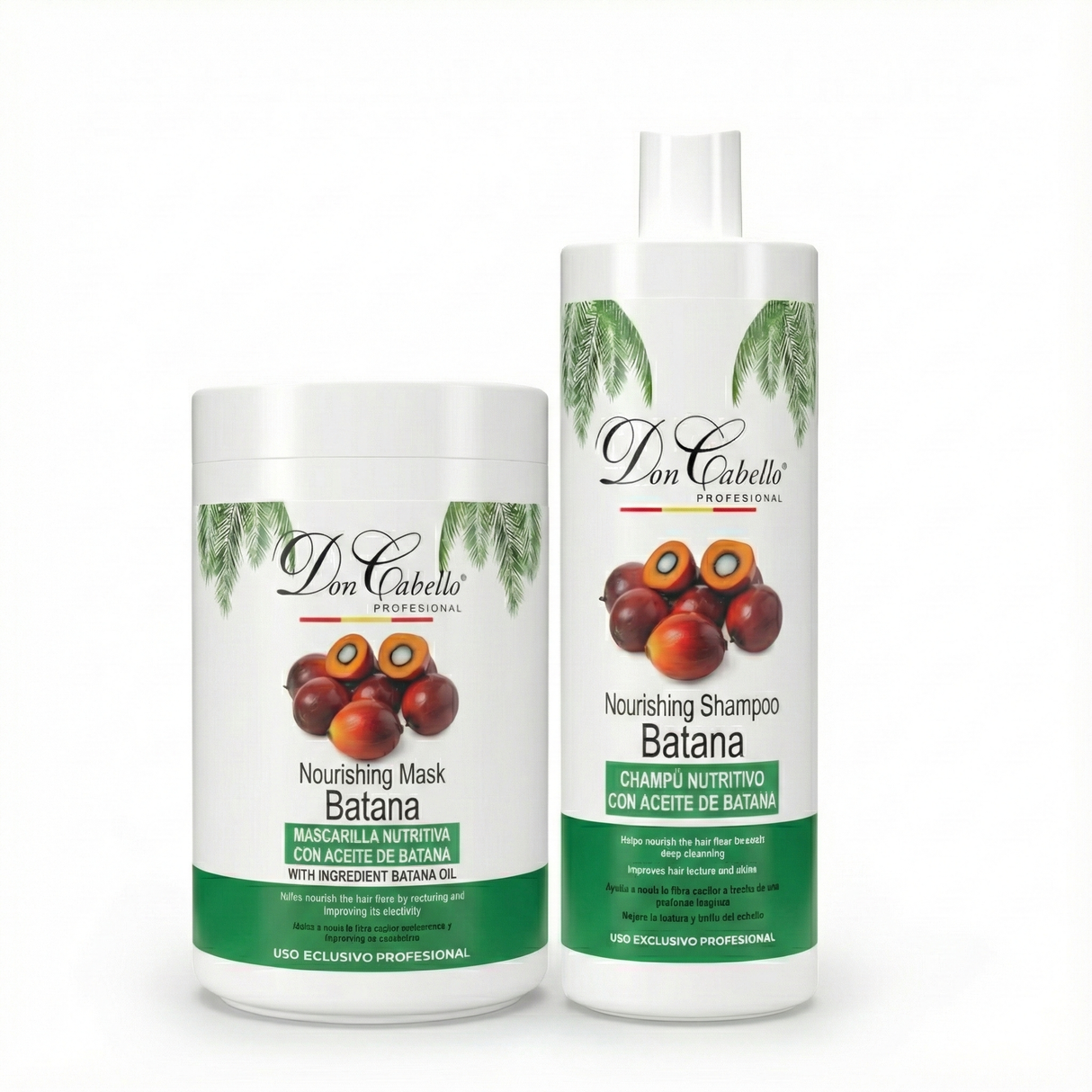 Don Cabello Pack Batana Champú y Mascarilla 1000 ml Nutrición e Hidratación