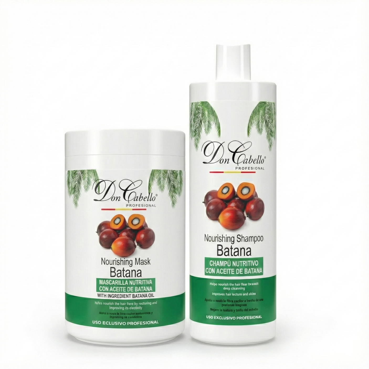 Don Cabello Pack Batana Champú y Mascarilla 1000 ml Nutrición e Hidratación