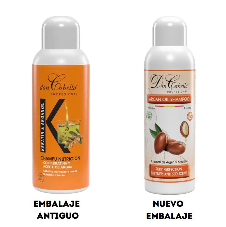 Don Cabello - Champu Con Keratina Y Aceite De Argán - 1000 Ml