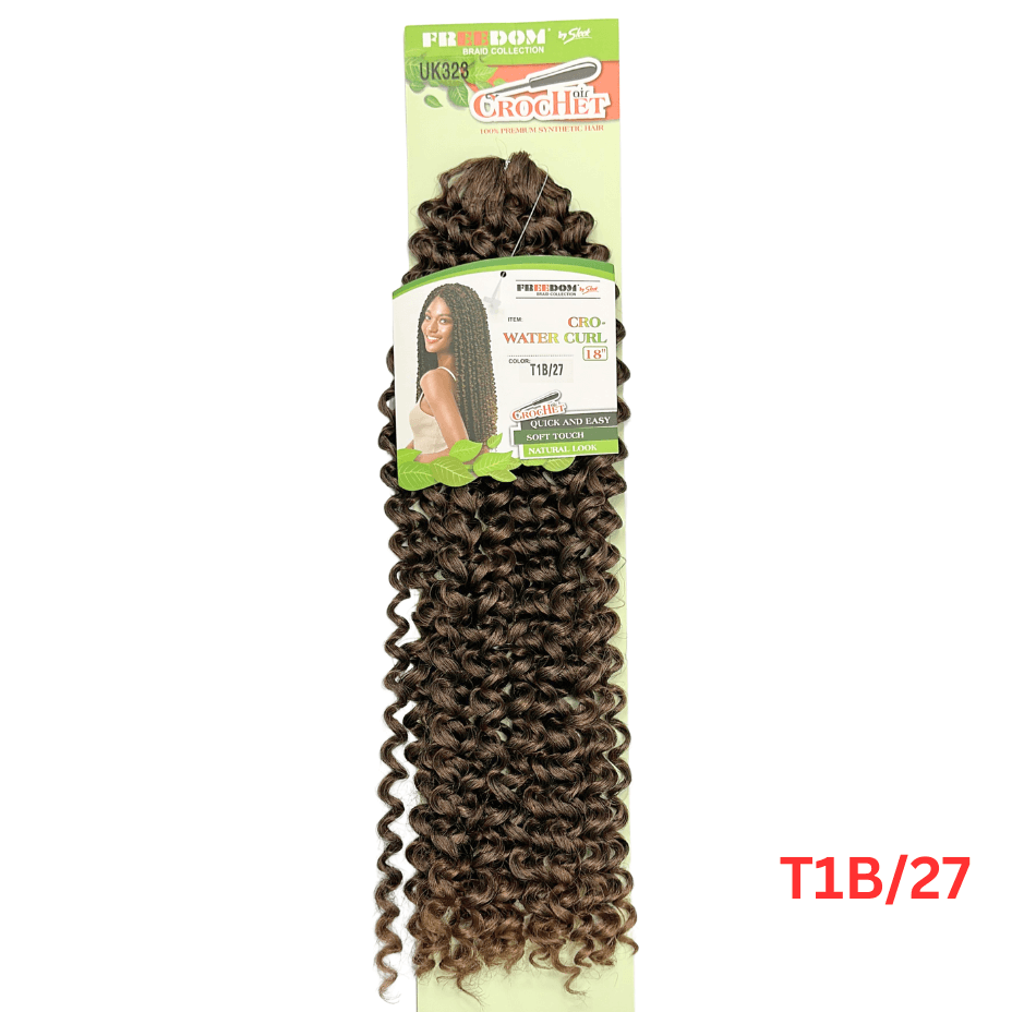 Sleek Freedom Braid Collection - Cro Water Curl - Synthetic Crochet - 18"