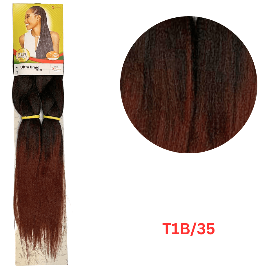 X-pression - Ultra Braid - Extensión De Pelo - Para Trenzar - 208 Cm - 165 G - Doble Color