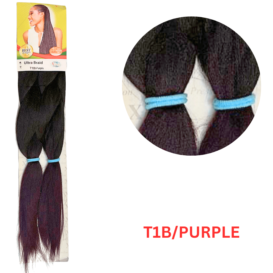 X-pression - Ultra Braid - Extensión De Pelo - Para Trenzar - 208 Cm - 165 G - Doble Color - Cosmetics Afro Latino