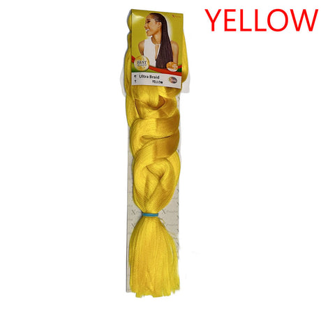 X-pression - Ultra Braid - Extensión De Pelo - Para Trenzar - 208 Cm - 165 G - De Un Solo Color - Cosmetics Afro Latino #YELLOW X-pression Hair Care