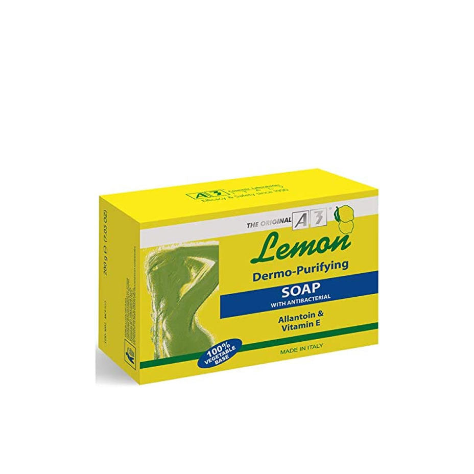 A3 LEMON DERMO PURIFYING- SOAP WITH BACTERIAL - 200G - Cosmetics Afro Latino