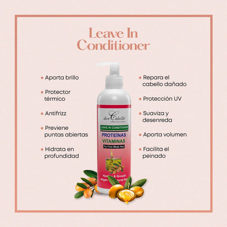 Don Cabello Acondicionador sin enjuague, 250 ml - Cosmetics Afro Latino