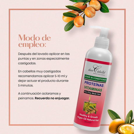 Don Cabello Acondicionador sin enjuague, 250 ml - Cosmetics Afro Latino
