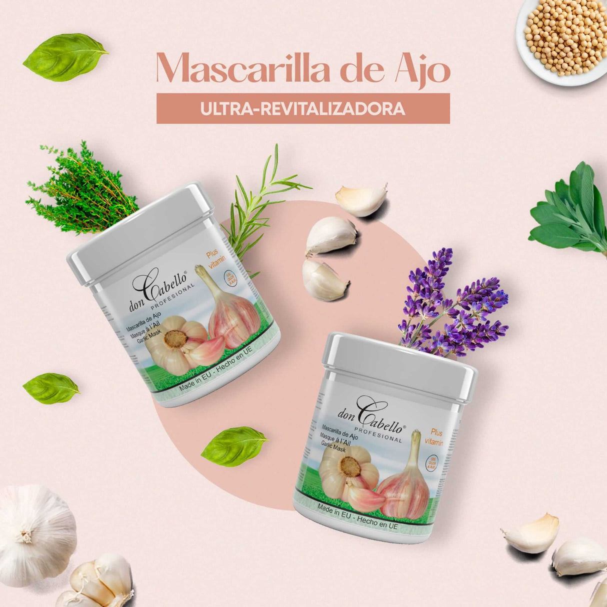 Don Cabello Mascarilla Pelo de Ajo, 1000 ml - Cosmetics Afro Latino