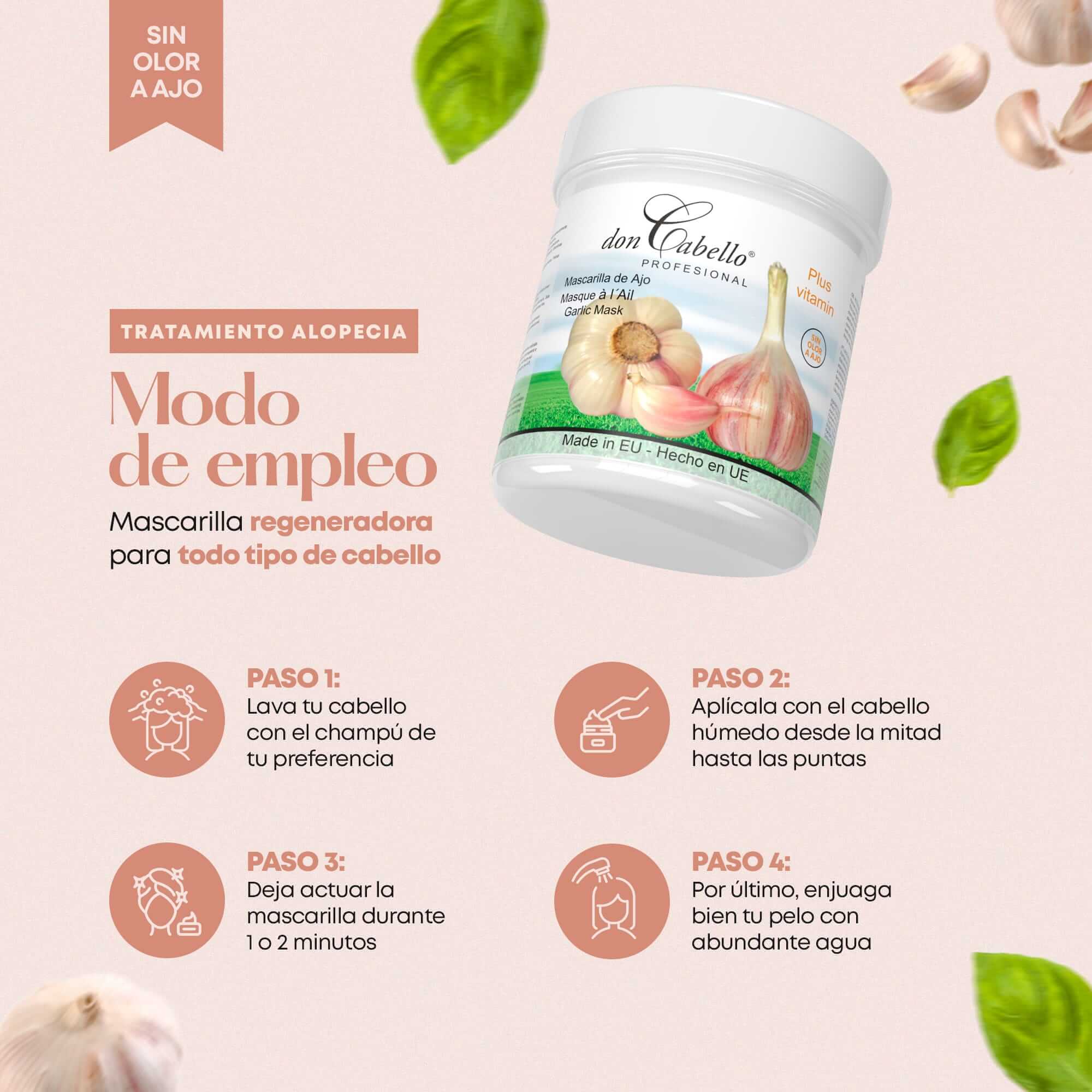 Don Cabello - Mascarilla Pelo De Ajo - 1000 Ml - Cosmetics Afro Latino