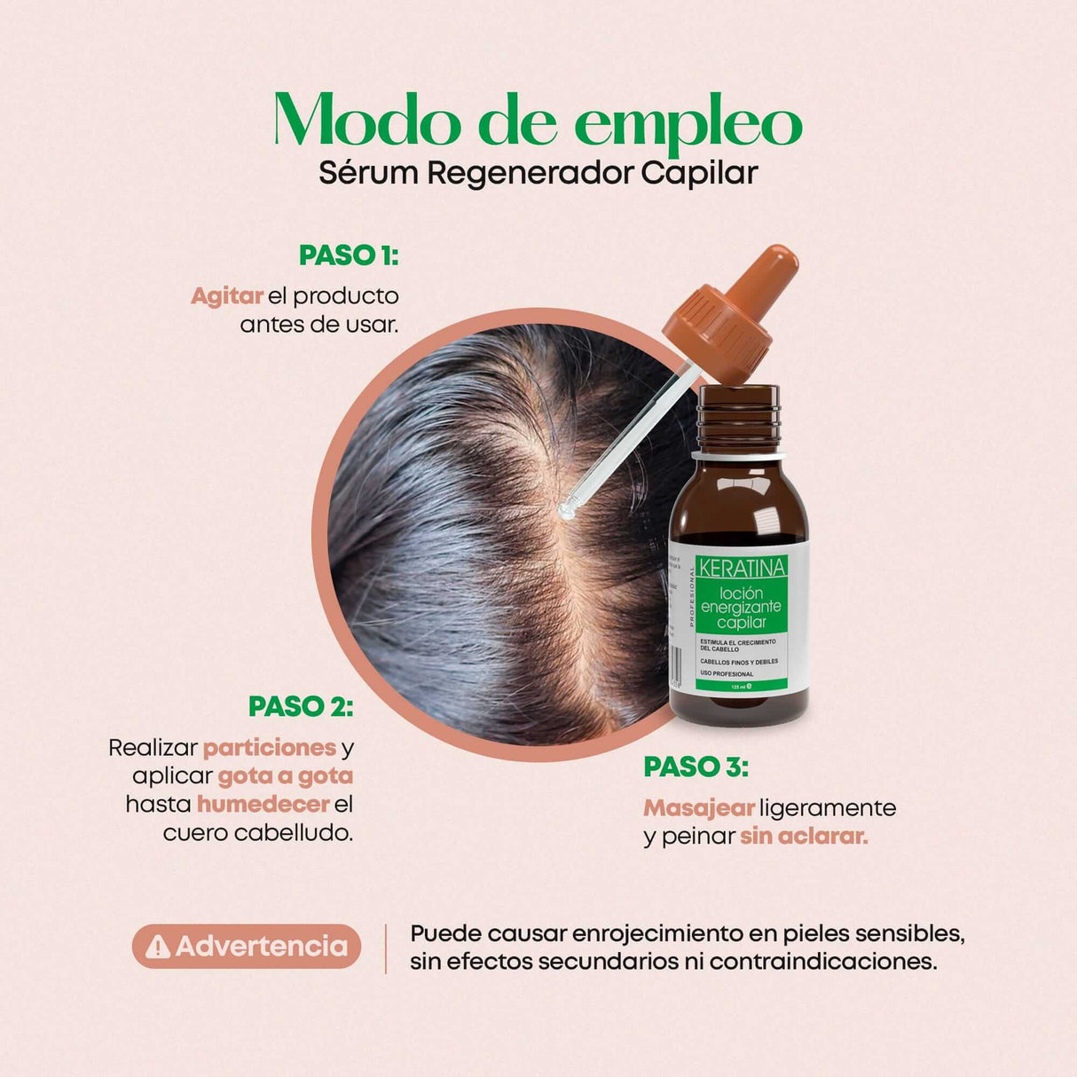 Don Cabello Sérum regenerador capilar, Tónico crecimiento del cabello 125 ml - Cosmetics Afro Latino