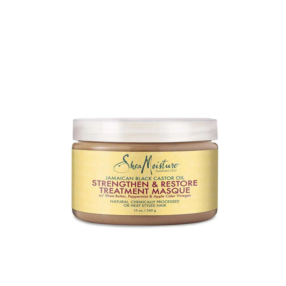 SHEA MOISTURE JAMAICAN BLACK CASTOR OIL- STRENGTHEN & RESTORE TREATMENT MASQUE - 340G - Cosmetics Afro Latino