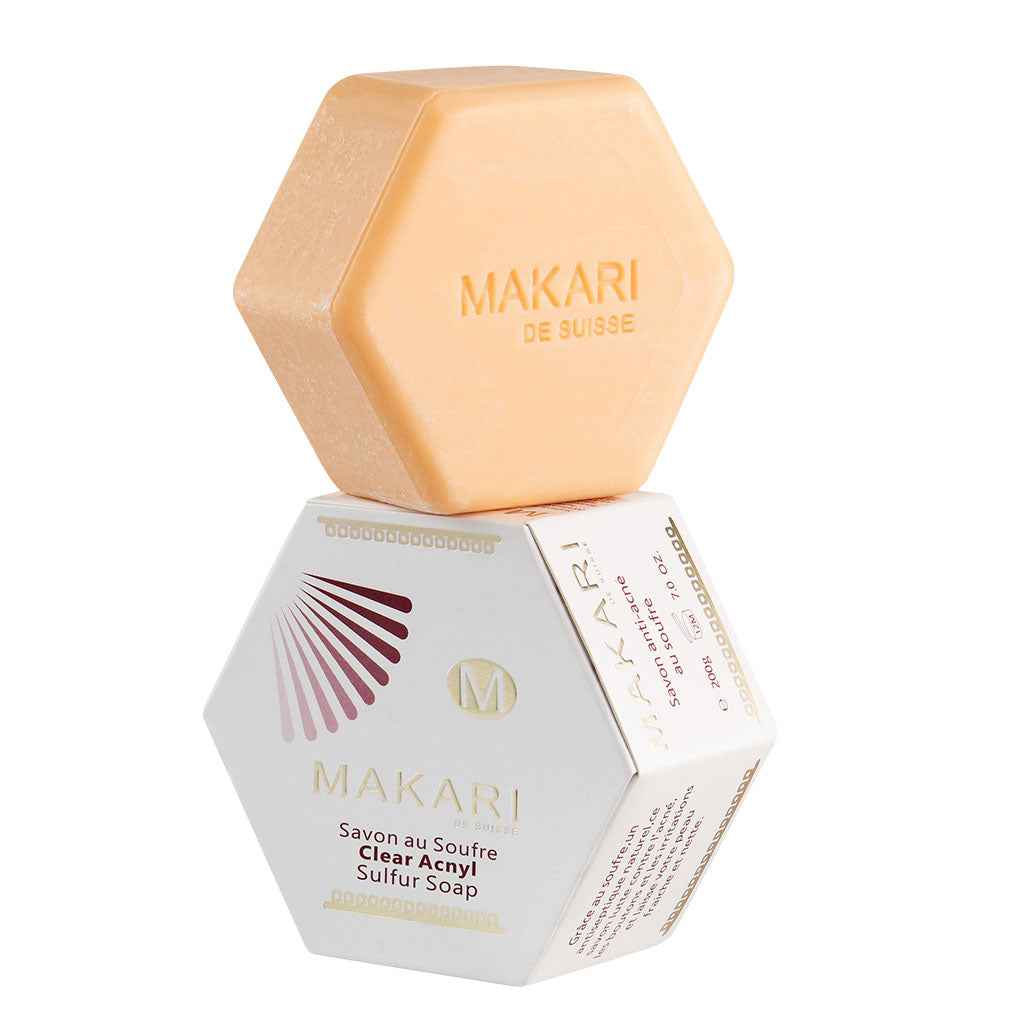 Makari - Jabón De Azufre Acnílico Transparente - 200 gr