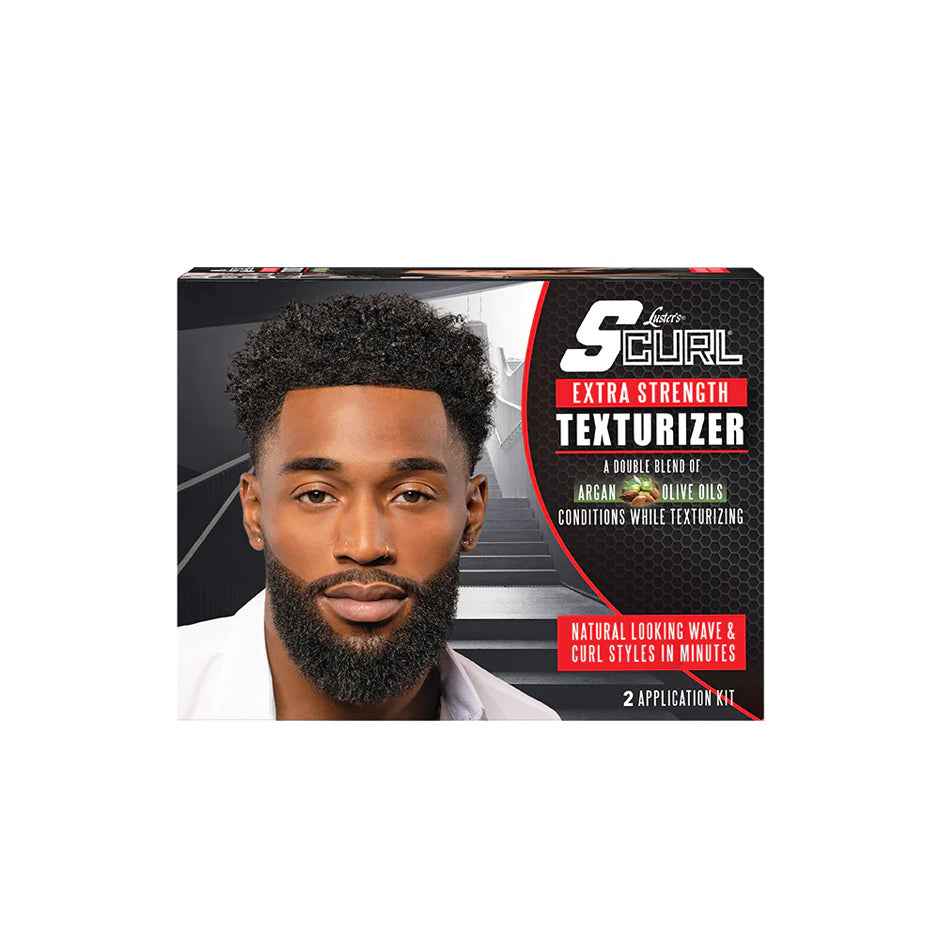 Texturizador Para El Cabello - Luster Scurl Comb Thru Kit - Extra Strength - Cabellos Rizados - 2 Application