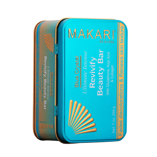 Makari Jabón en barra de belleza Blue Crystal Revivify - 200 g - Cosmetics Afro Latino