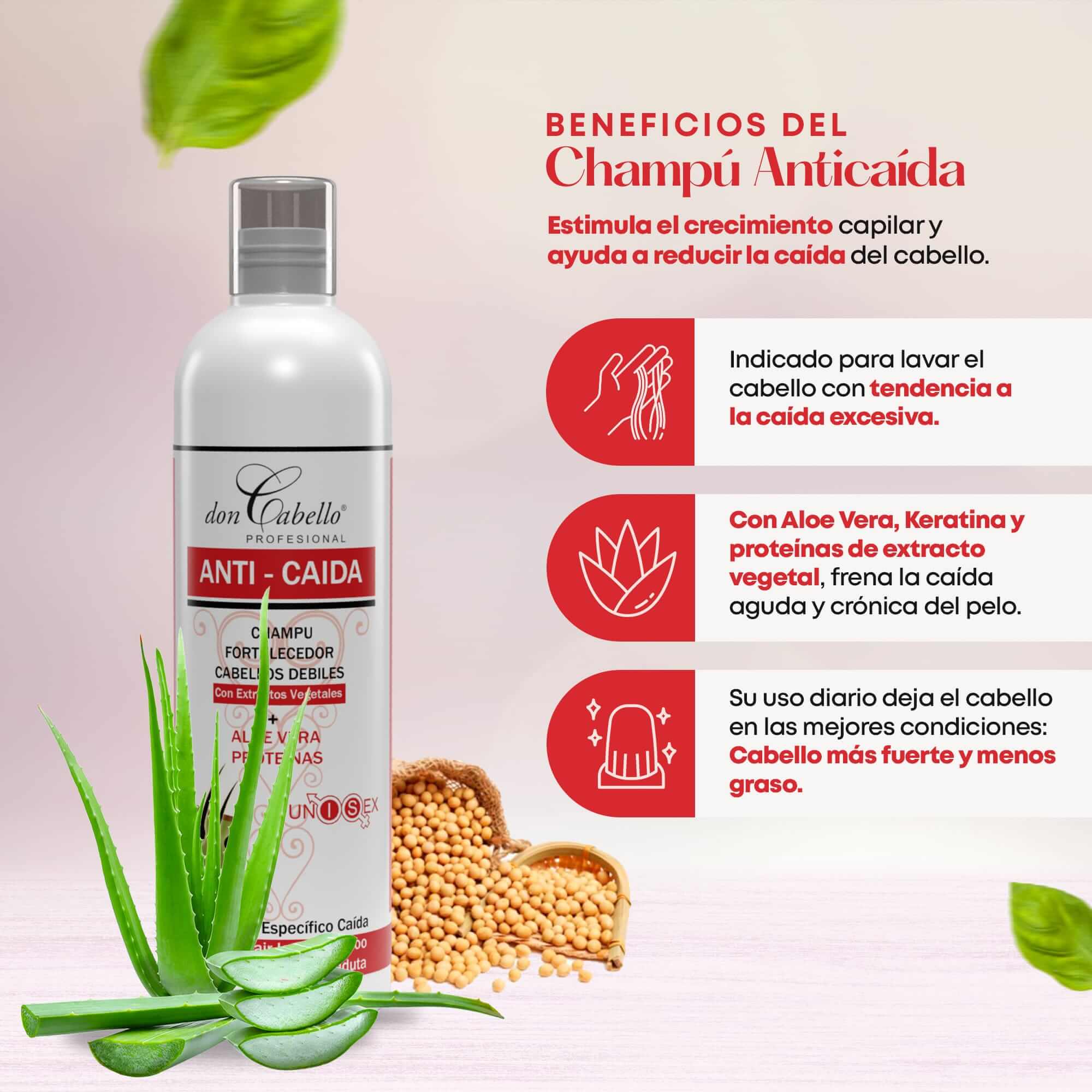 Pack Anticaída Fortalecedor - Don Cabello - Cosmetics Afro Latino