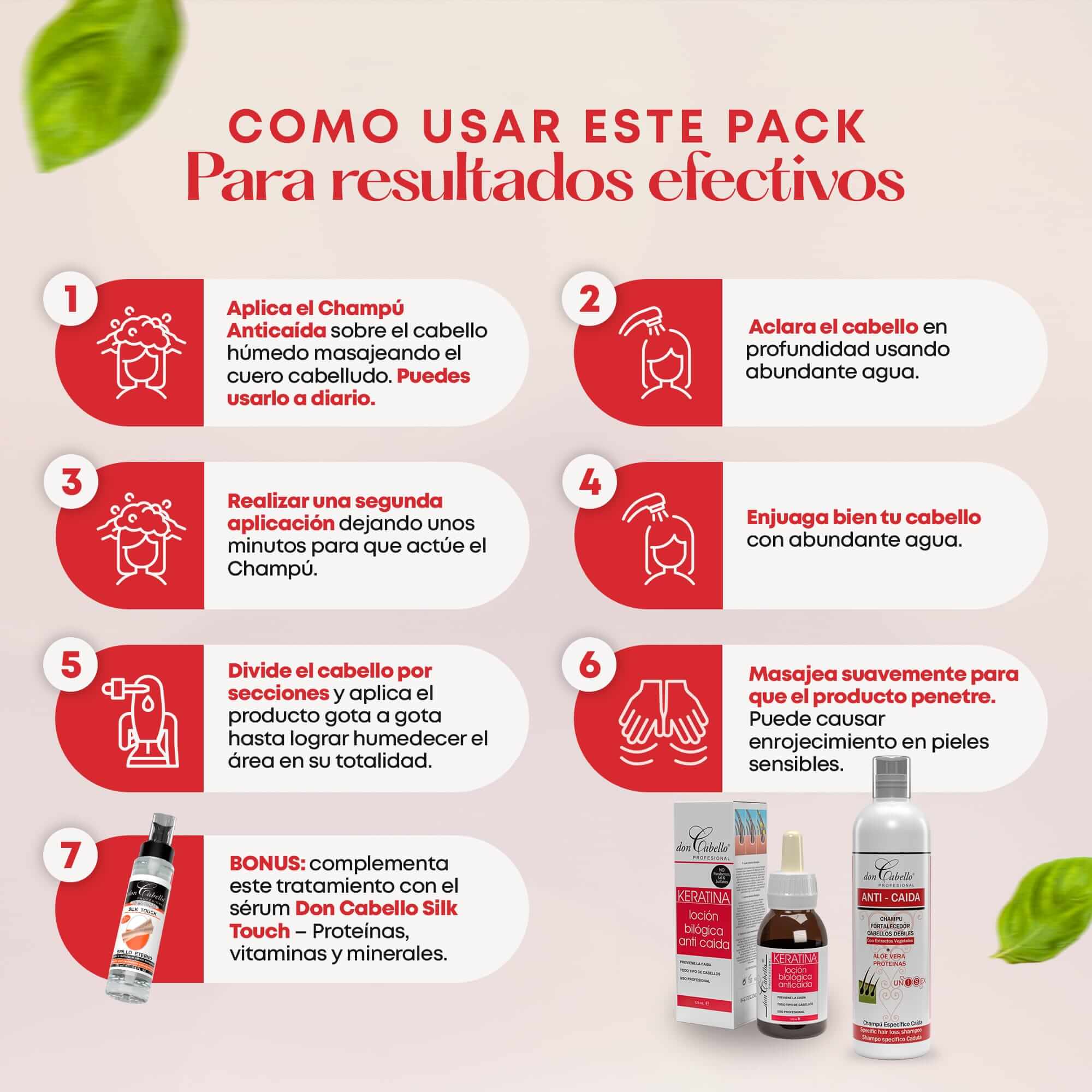 Pack Anticaída Fortalecedor - Don Cabello - Cosmetics Afro Latino