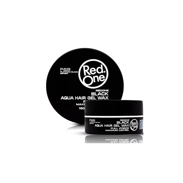 RED ONE-   AQUA HAIR GEL WAX BLACK – 150 ML - Cosmetics Afro Latino