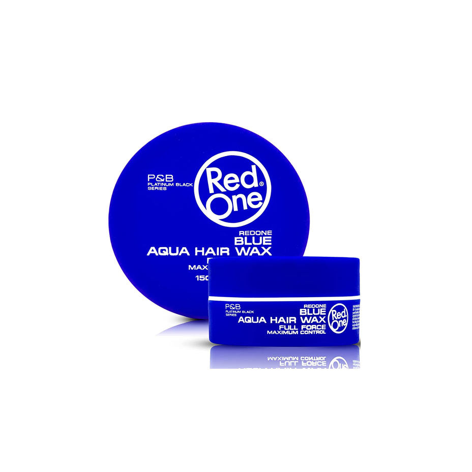 RED ONE-  AQUA HAIR WAX BLUE- FULL FORCE- 150ML - Cosmetics Afro Latino