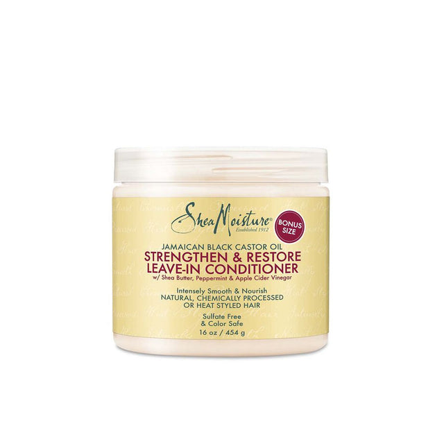 SHEA MOISTURE JAMAICAN BLACK CASTOR OIL - STRENGTHEN & RESTORE LEAVE-IN CONDITIONER- 454G - Cosmetics Afro Latino